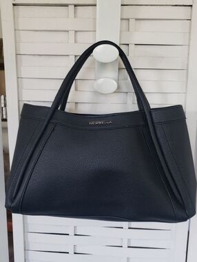 New Bella Kelly Black Pebble Tote Bag - Elegant Everyday Shoulder Bag